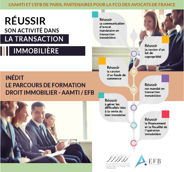 L’AAMTI et l’EFB de Paris, partenaires pour la formation continue des avocats