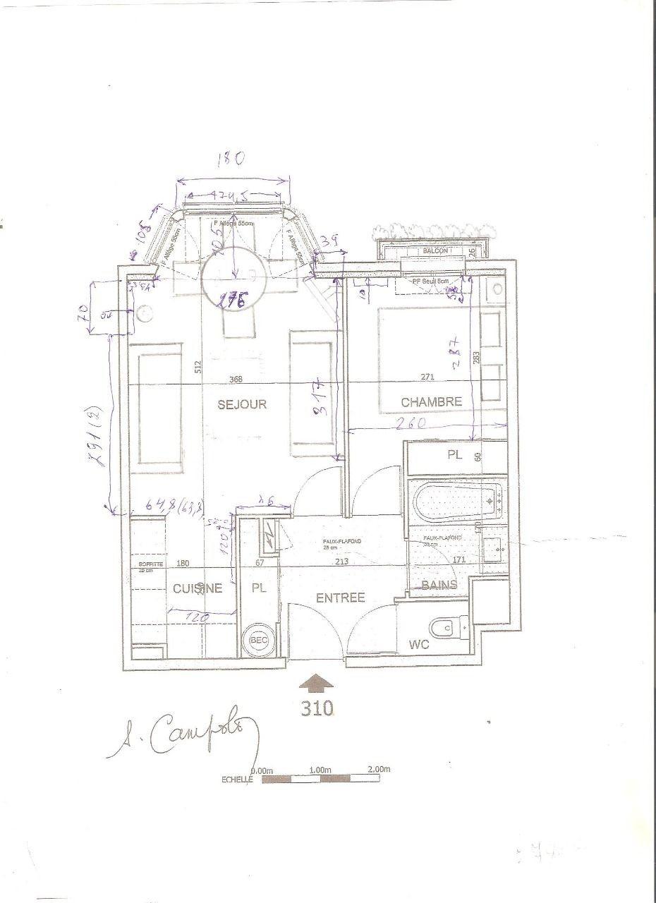 Vente Nice 2P 42m²