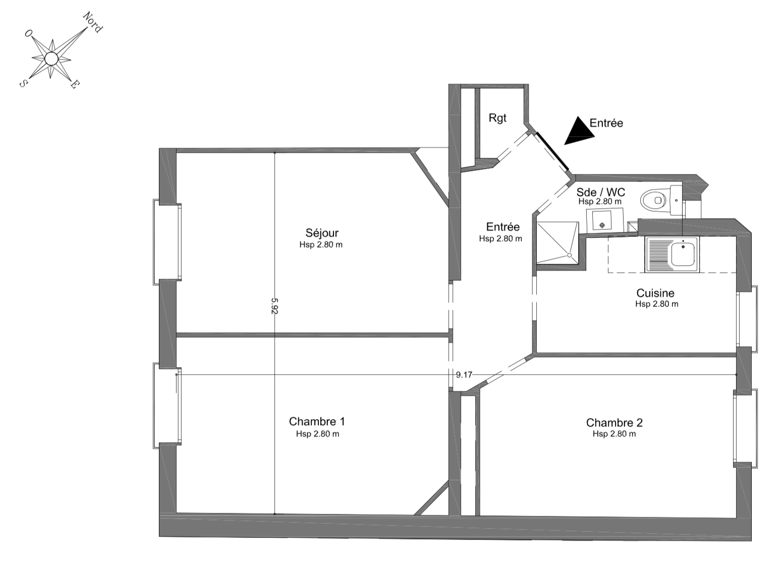 VIEUX PUTEAUX : RUE SAULNIER / RUE JEAN JAURES - CHARMANT APPARTEMENT TROIS PIECES - VENDU LOUÉ - IDÉAL INVESTISSEUR