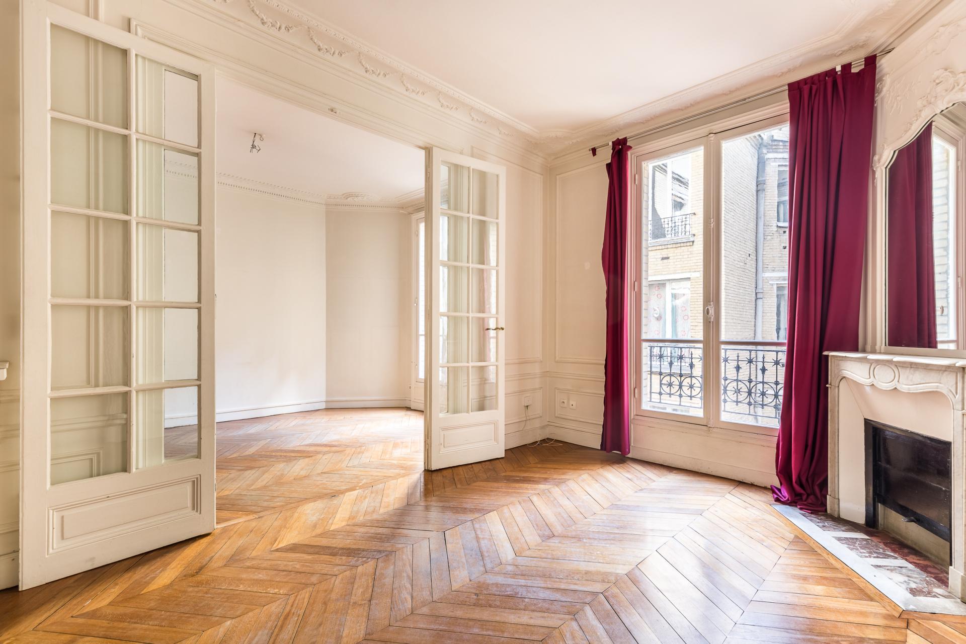 PARIS 18EME - MAIRIE DU 18EME - RUE ORDENER - APPARTEMENT FAMILIAL 85M2 - 3 CHAMBRES