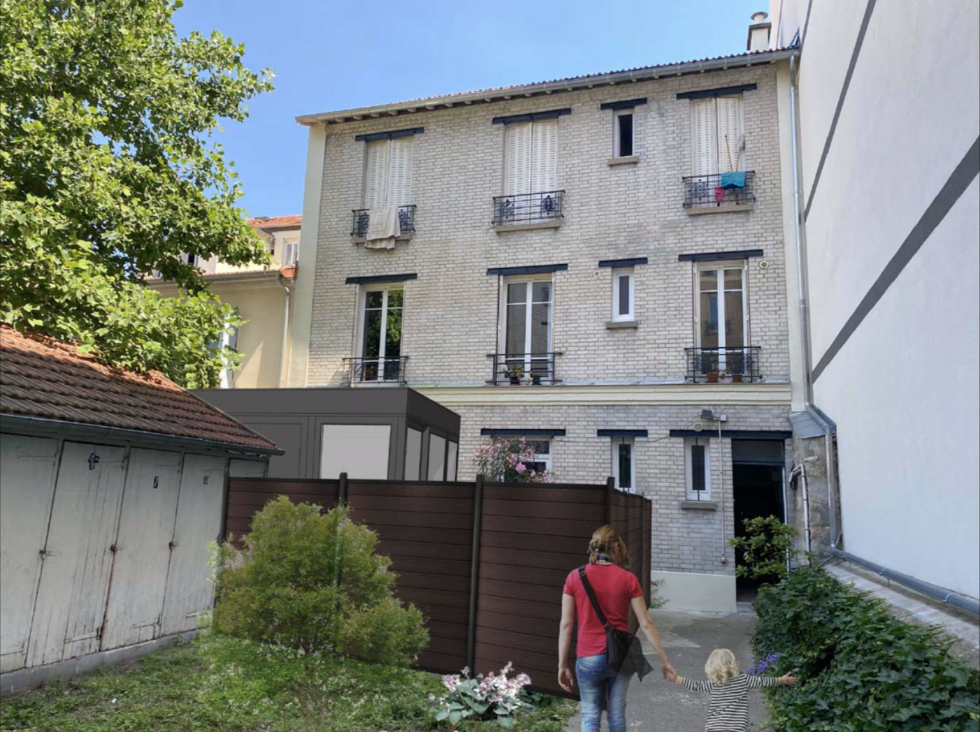 VIEUX PUTEAUX - RUE JEAN JAURES - MAIRIE - EXCEPTIONNEL REZ DE JARDIN - 70M2 - 2 CHAMBRES