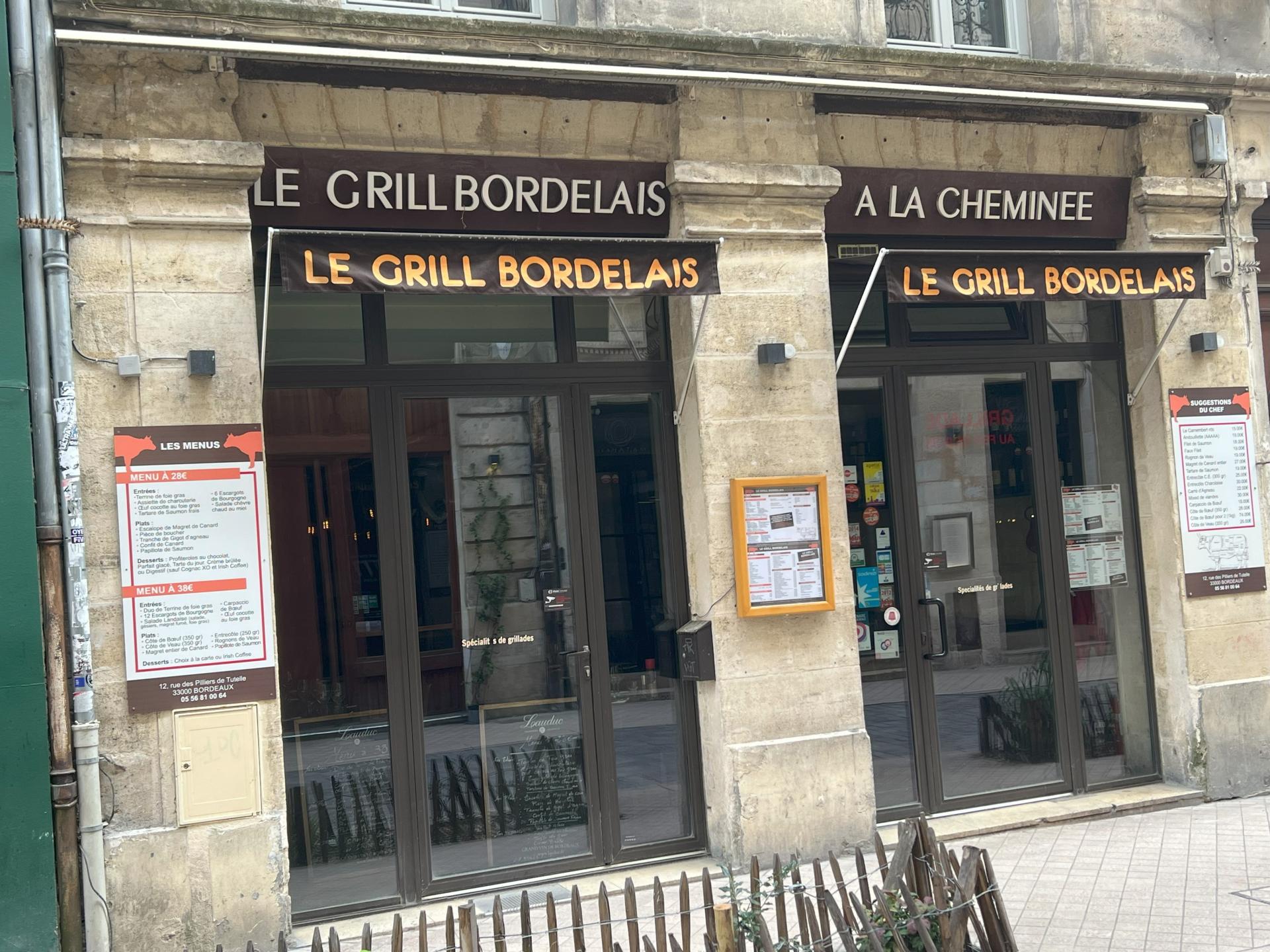 BORDEAUX – 12 RUE PILIERS DE TUTELLE – MURS DE RESTAURANT 94 M² + 38 M² SOUS-SOL