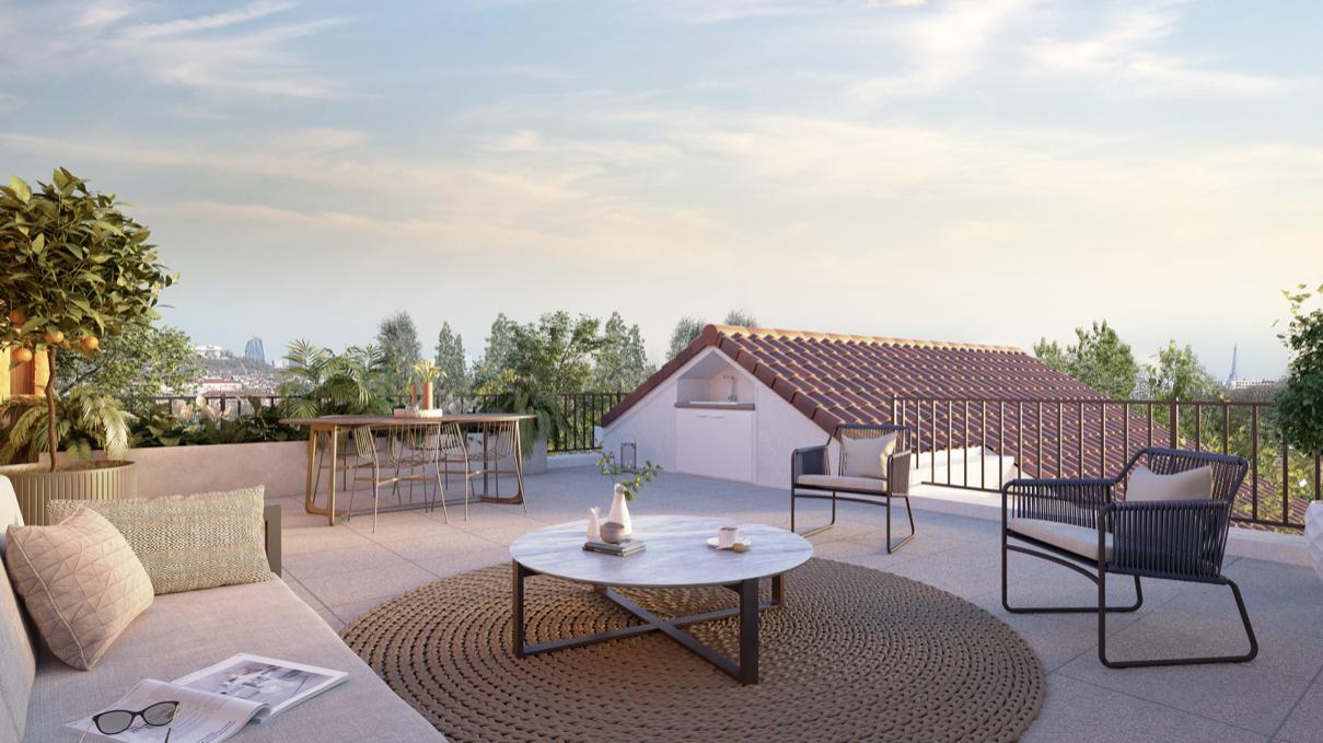 RUEIL-MALMAISON : HIPPODROME DE SAINT CLOUD: EXCEPTIONNEL APPARTEMENT T2 AVEC JARDIN- CAVE
