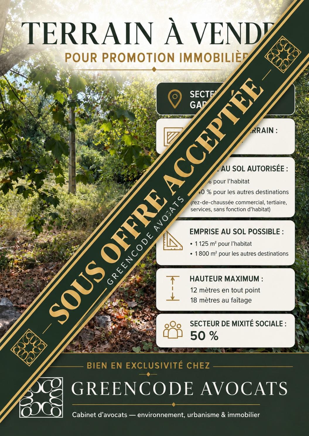 Terrain pour promotion immobilière