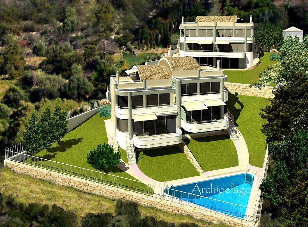 GRECE ATTIQUE - COMPLEXE RESIDENTIEL (6 APPARTEMENTS) AVEC VUE IMPRENABLE A 250 M DE LA MER