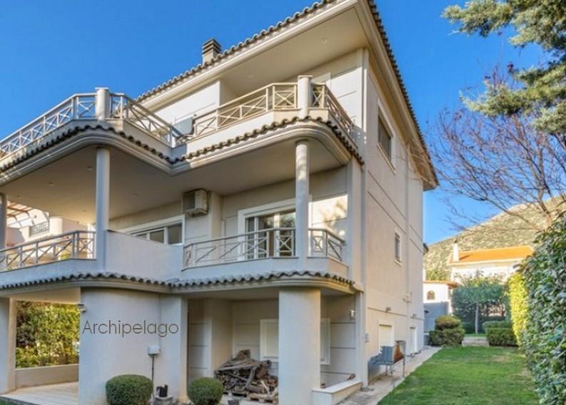GRECE - ATTIQUE - BELLE DEMEURE NEO CLASSIQUE FACE A LA MER