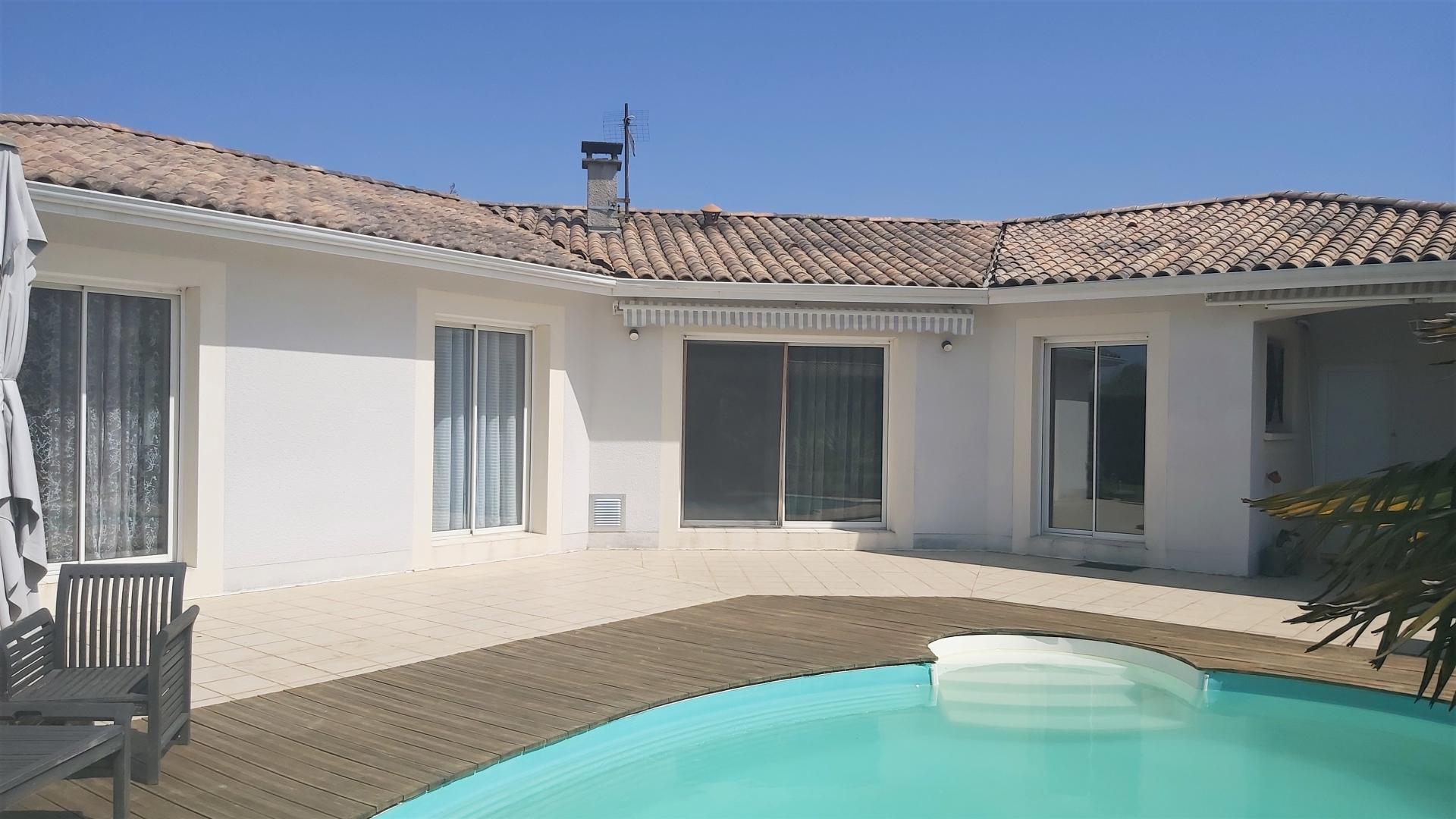 Bassin d'Arcachon , villa avec piscine