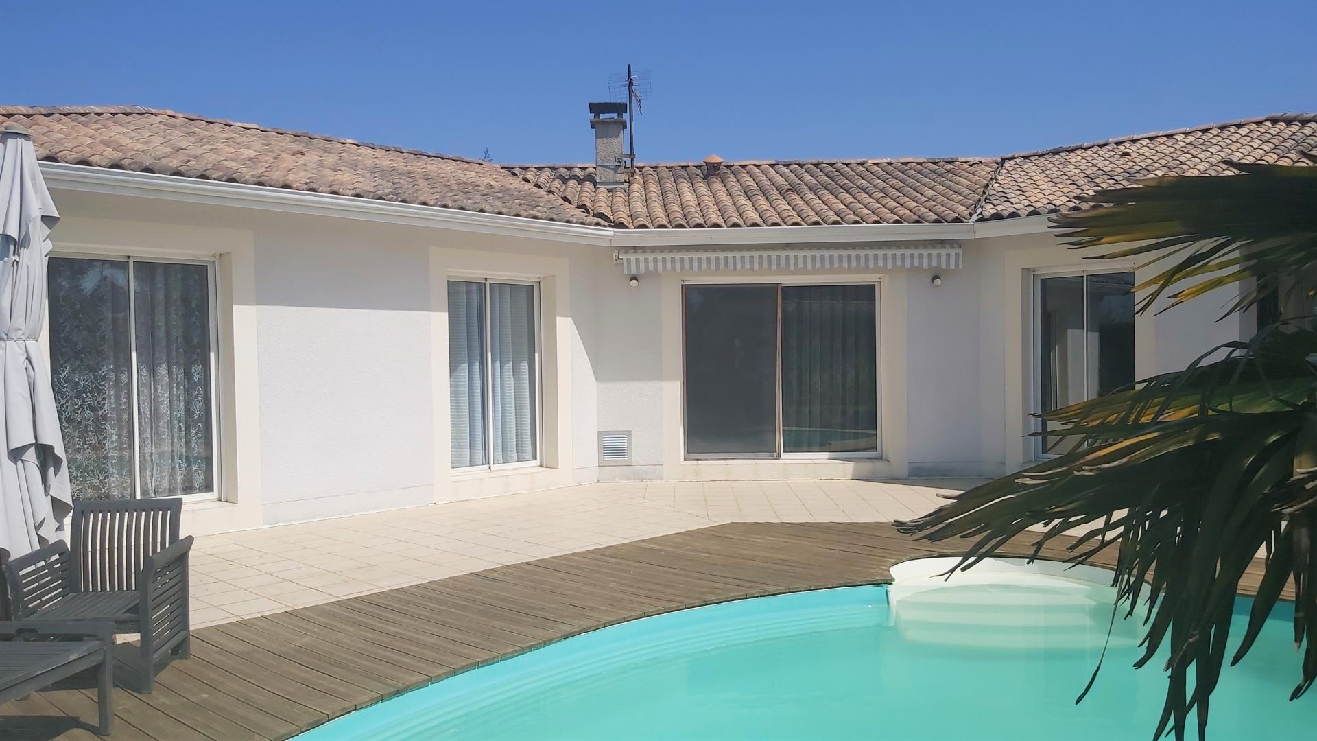 Bassin ARCACHON, villa avec piscine quartier résidentiel